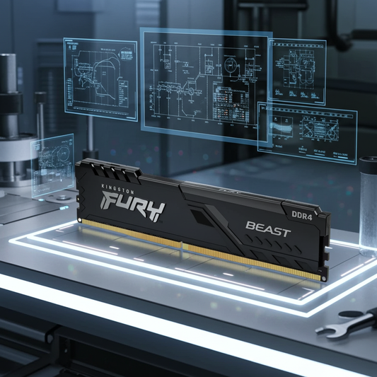 Memorie RAM Kingston FURY Beast, 16GB, DDR4, 3200MT/s