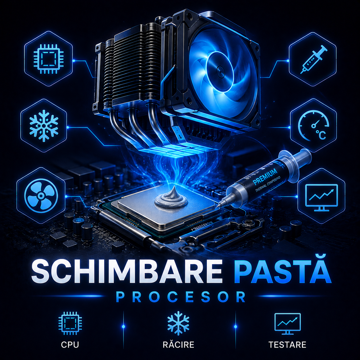 Schimbare pastă termoconductoare